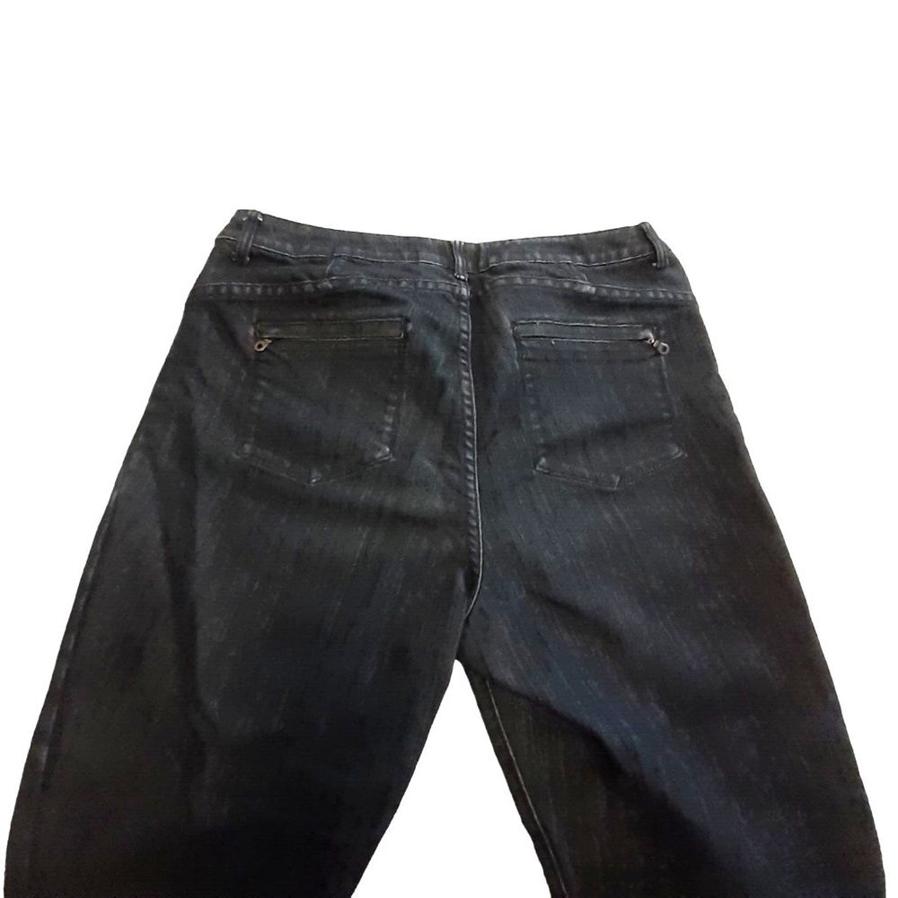 Chicos Platinum Womens Denim Jeans 5 pocket Straight Leg Size 2 Spring Summer - Picture 12 of 14